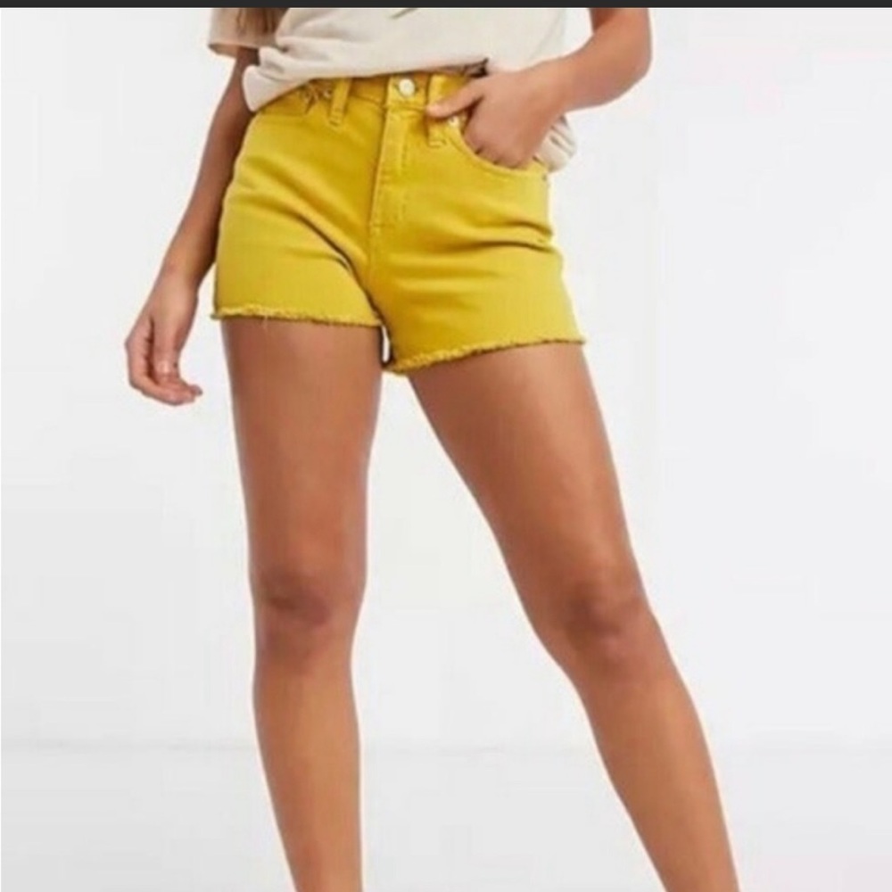 J. Crew Mercantile Gold Shorty Shorts size 24